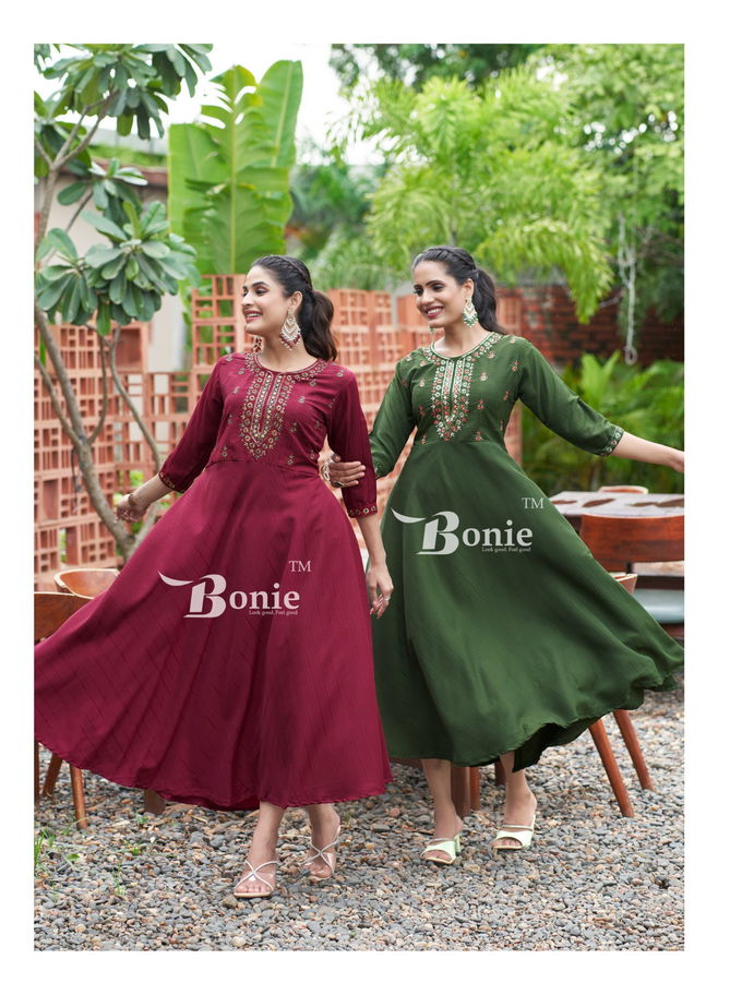 Honey By Bonie Amazing Thread Work Designer Kurti Wholesale Price In Surat